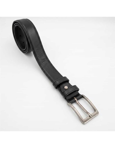 Cinturón hombre de vestir piel negro | C&L Complementos