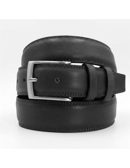 Cinturón hombre de vestir piel negro | C&L Complementos