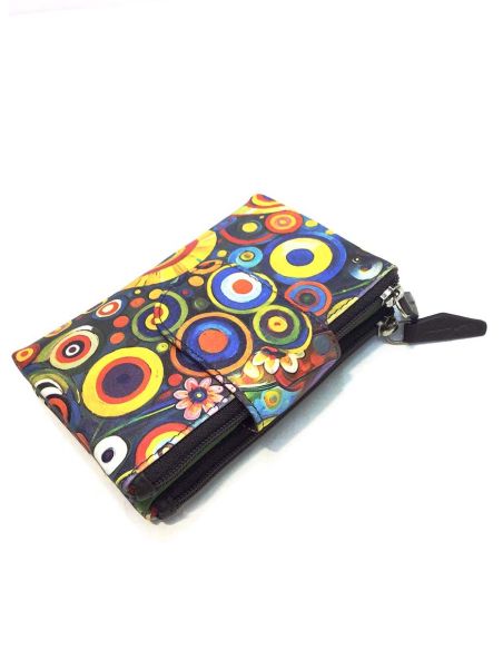 Cartera pequeña mujer piel artesanal con RFID | C&L