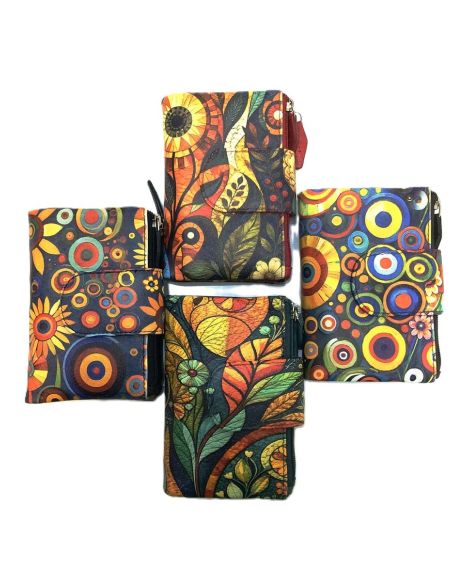 Cartera pequeña mujer piel artesanal con RFID | C&L