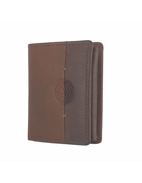 Cartera hombre juvenil piel con monedero y RFID | Wilzone
