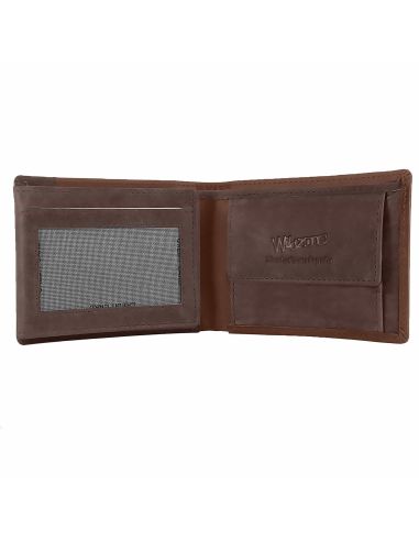 Billetera americana hombre piel con monedero | Wilzone