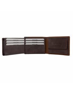 Billetera americana hombre piel con monedero | Wilzone 2