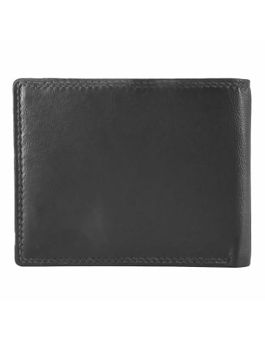 Mini americana hombre con monedero Piel negro ACQ Aura