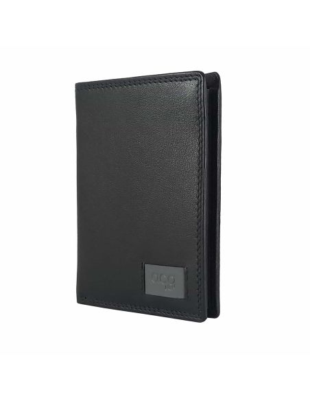 Cartera hombre Piel negra ACQ Aura