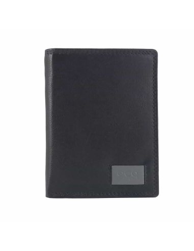 Cartera hombre con monedero Piel negro ACQ Aura