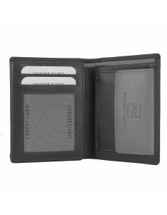 Cartera hombre con monedero Piel negro ACQ Aura 2