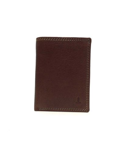 Mini cartera con monedero hombre piel Cuero JL Natur