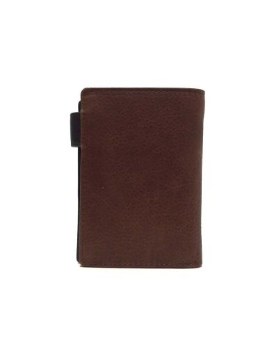 Billetero con monedero hombre piel Marron JL Sand