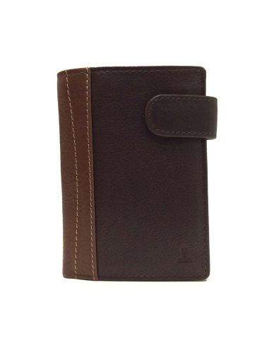 Billetero con monedero hombre piel Marron JL Sand
