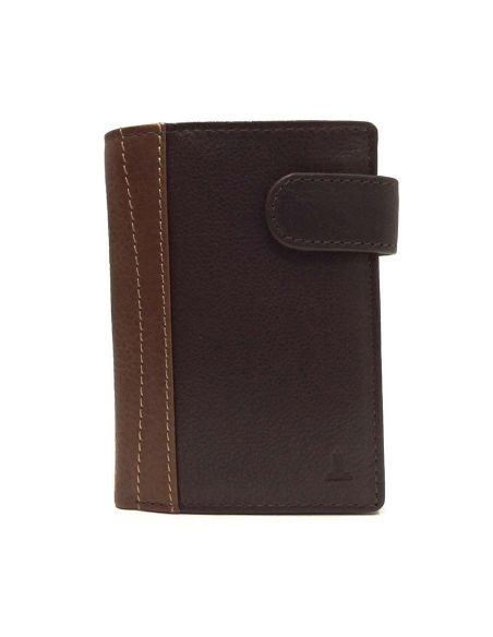 Billetero con monedero hombre piel Marron JL Sand