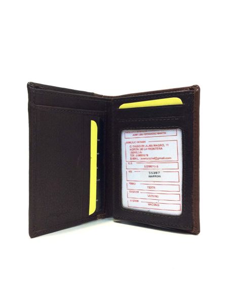 Billetera hombre piel Marron JL Sand