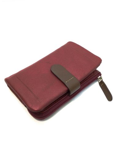 Billetera Piel Mujer Rojo mediano JL Yanira