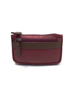 Monedero piel mujer en Rojo Yanira JL