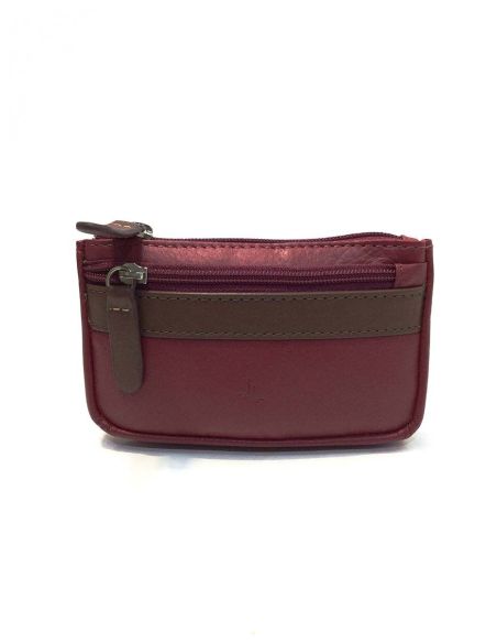 Monedero piel mujer en Rojo Yanira JL