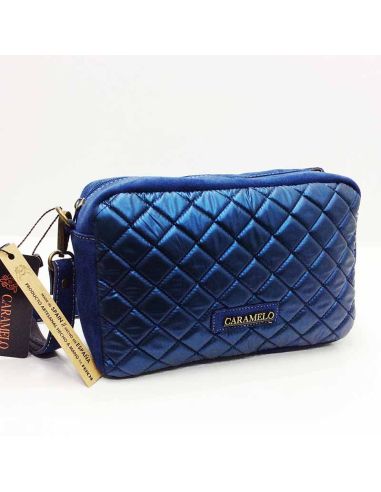 Bolso bandolera de Caramelo Rombos en Azul