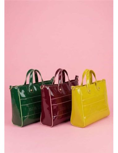 Bolso shopper charol vivos contraste Agatha Ruiz de la Prada