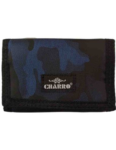 Cartera Juvenil de Nylon camuflaje Azul de Charro