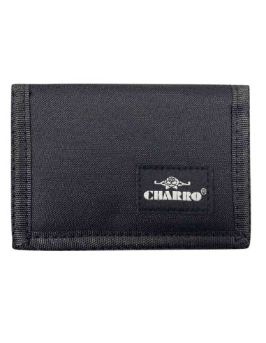 Cartera Juvenil Negra de Nylon Charro