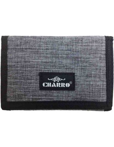 Cartera Juvenil Gris de Nylon Charro