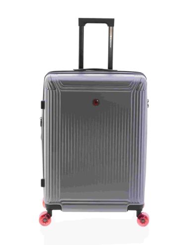 Maleta gladiator Luma Lite Mediana Gris metalizado