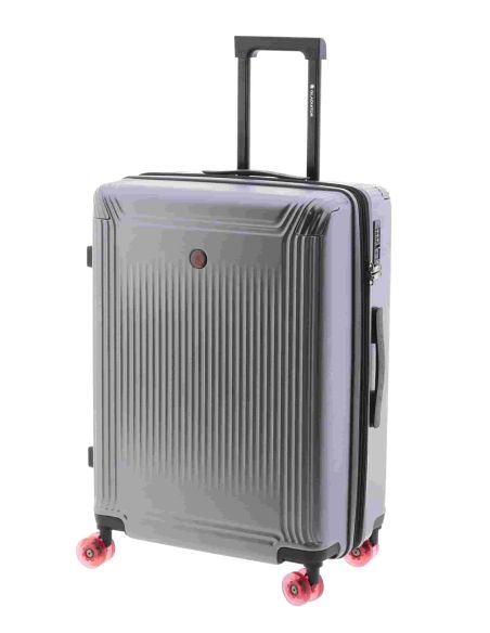 Maleta gladiator Luma Lite Mediana Gris metalizado