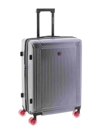 Maleta gladiator Luma Lite Mediana Gris metalizado