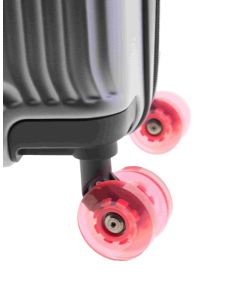 Maleta gladiator Luma Lite Grande Gris metalizado 2