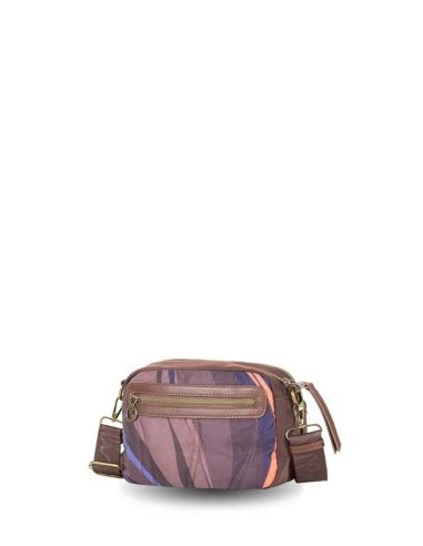 Bandolera de nylon mujer ventis combi marron