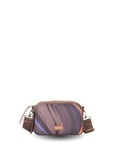 Bandolera de nylon mujer ventis combi marron