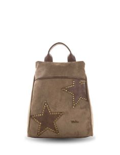 Mochila antirrobo de ventis en antelina Taupe