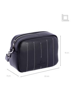 Bolso bandolera Don Algodon Clavelina en Negro 2