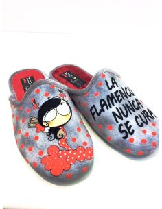 Zapatillas casa mujer abiertas Flamenca