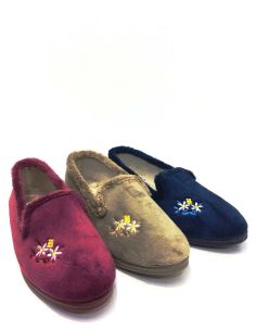 Zapatillas casa mujer cerradas con cuña