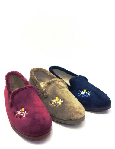 Zapatillas casa mujer cerradas con cuña