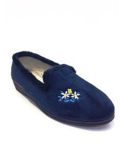Zapatillas casa mujer cerradas con cuña 2