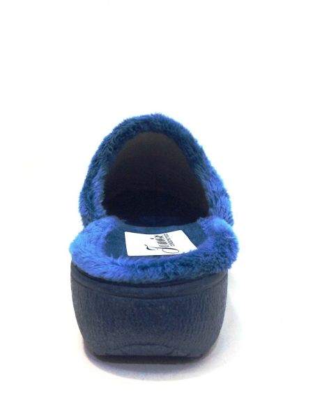 Zapatilla casa mujer abierta con cuña