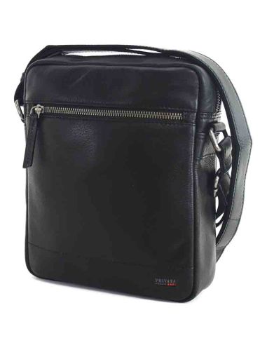 Bolso de Piel mediano para hombre de Privata Time en Negro