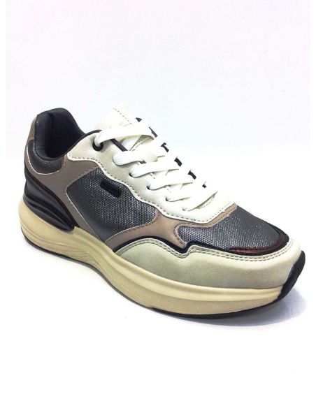 Deportivas mujer vestir de color Gris combinado