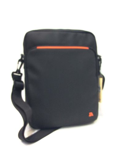 Bolso hombre Ipad Don Algodon en Negro con Naranja