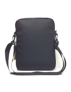 Bolso hombre Ipad Don Algodon en Negro con Naranja 2