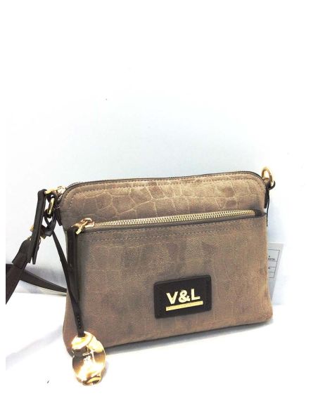Bolso para mujer de V&L sauce color Bison