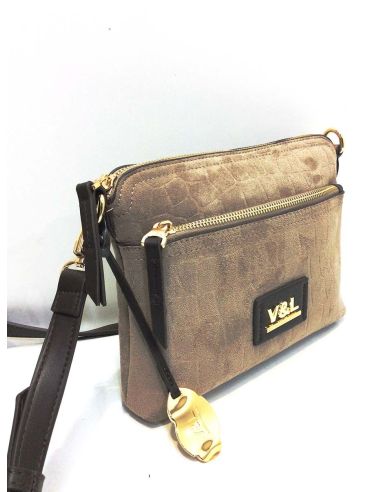 Bolso para mujer de V&L sauce color Bison