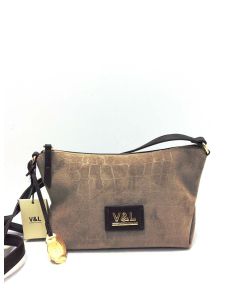 Bolso bandolera para mujer de V&L sauce color Bison