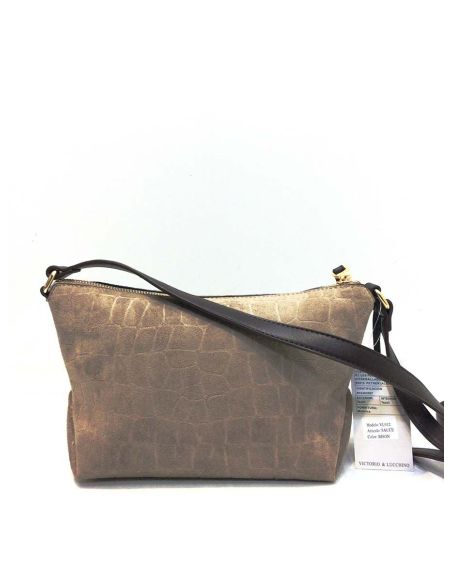 Bolso bandolera para mujer de V&L sauce color Bison