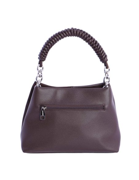 Bolso de mano y bandolera Amichi Sara Marron