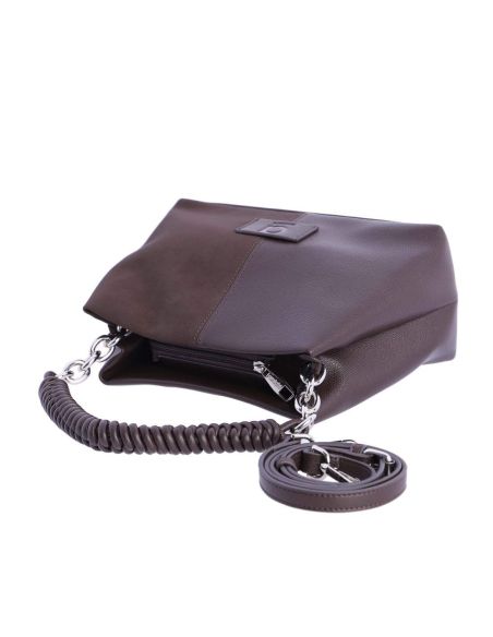 Bolso de mano y bandolera Amichi Sara Marron