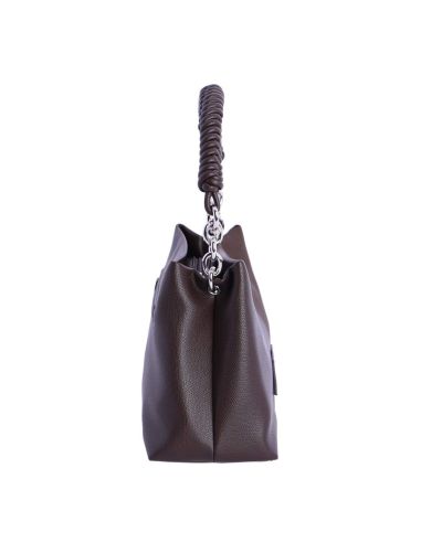 Bolso de mano y bandolera Amichi Sara Marron