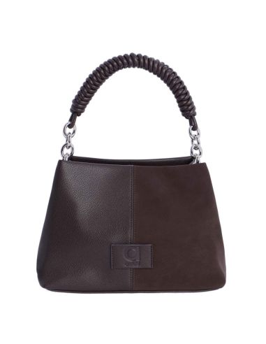 Bolso de mano y bandolera Amichi Sara Marron