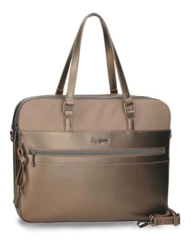 Bolso Porta Ordenador Pepe Jeans Ruby en Taupe